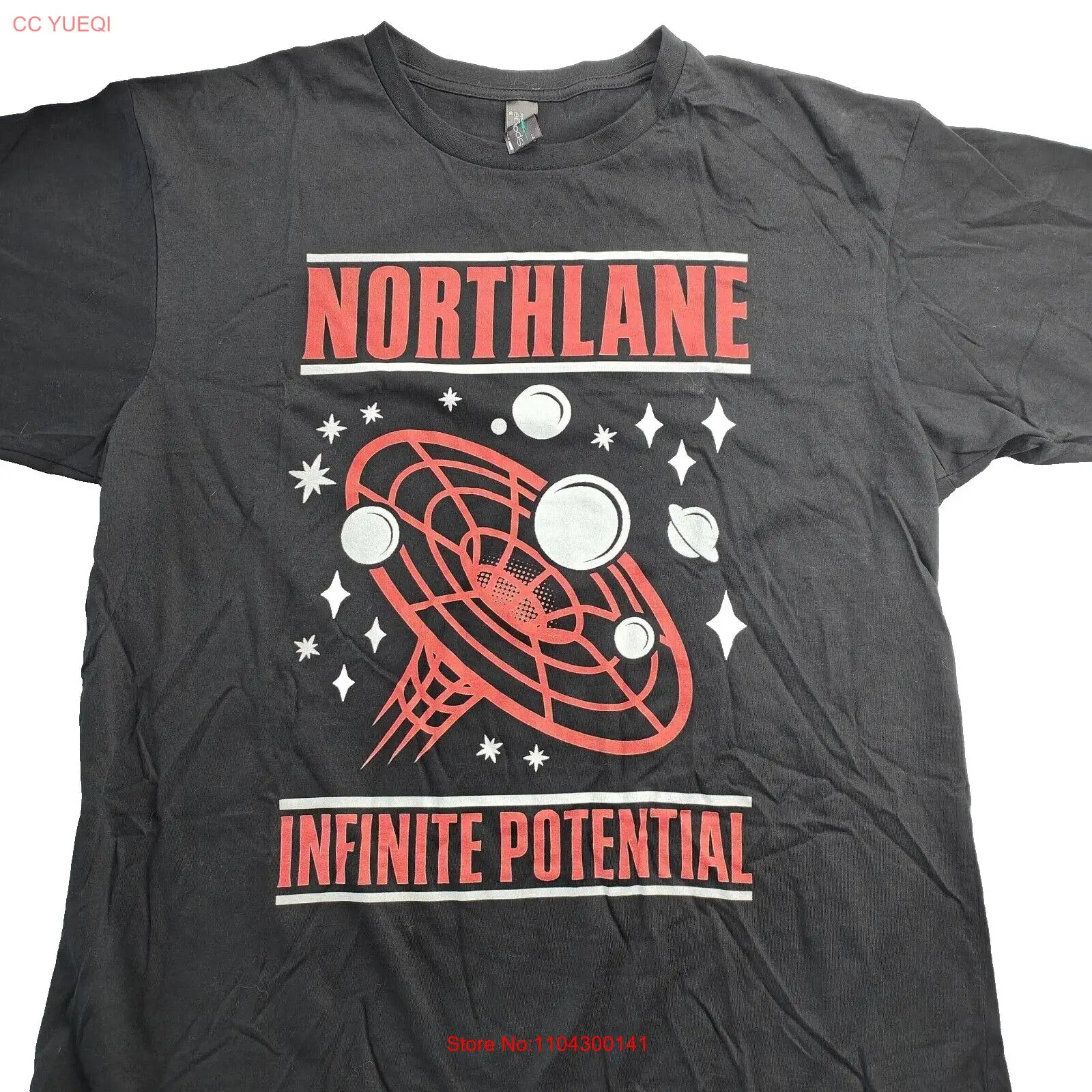 Northlane T Shirt Large Black music merch band Metalcore metal emo rock Y2K long or short sleeves