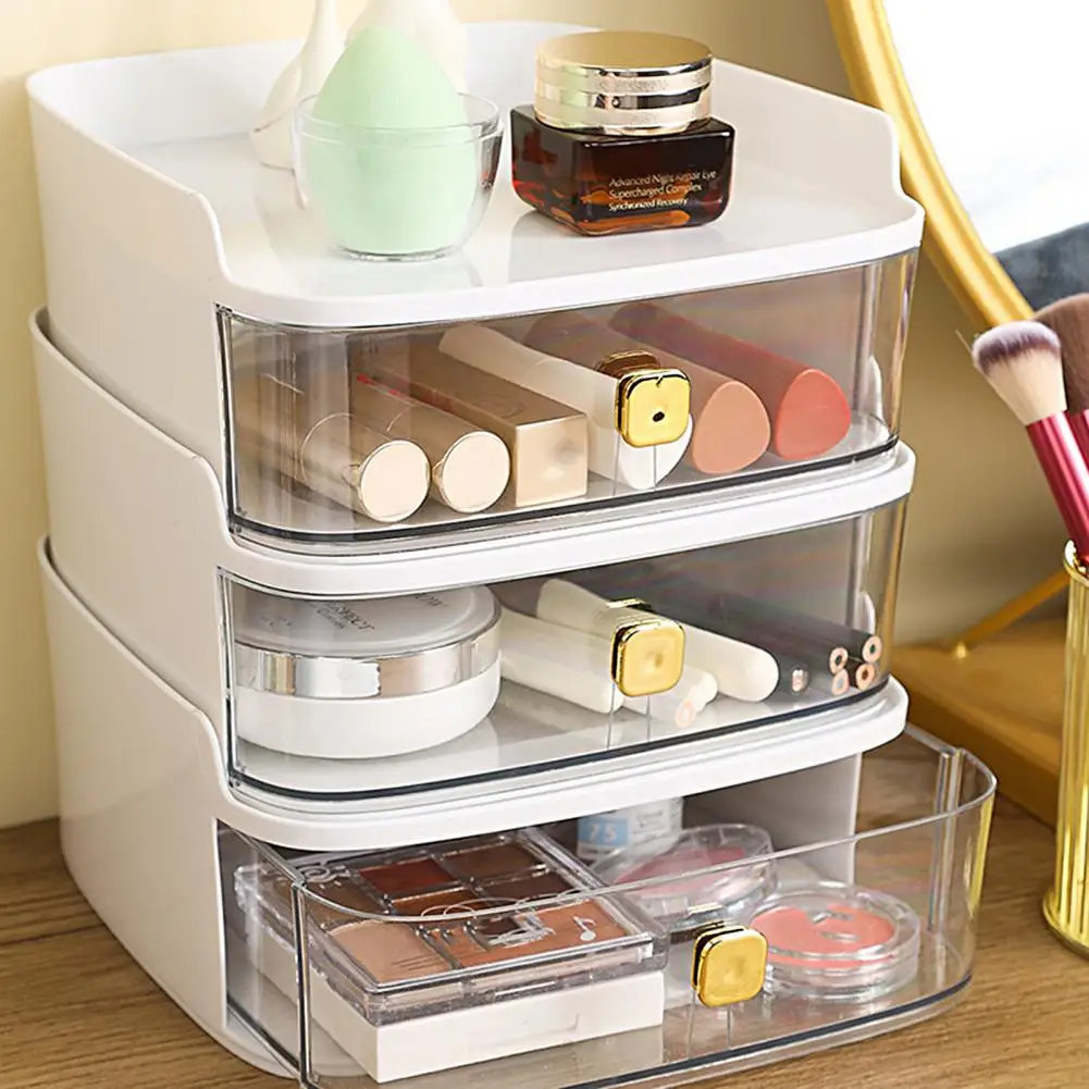 Convenient Drawer Box Plastic Save Space Space-saving Makeup Jewelry Storage Container Storage Organizer Organization