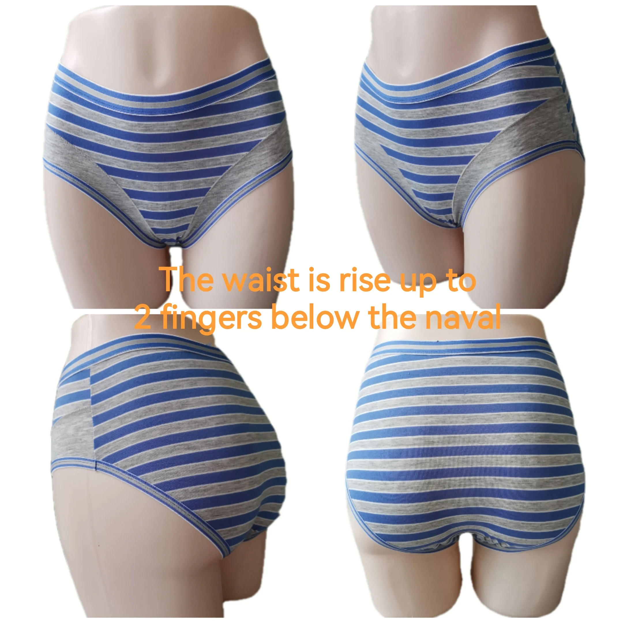 Stripes Cotton Panties,Patchwork Woman Underwear Panti,Plus Size Women\'s Briefs,Mid-waisted Female Underpants,Cotton Panty Woman