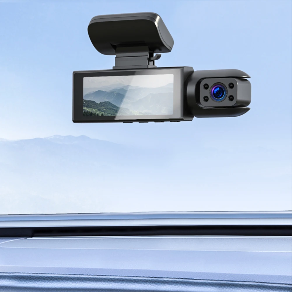 1080P Camera Video Recorder G-Sensor Car DVR Dash Cam Dual Lens Night Vision Support 32GB Max 24hr Motion Detection Parking Mode