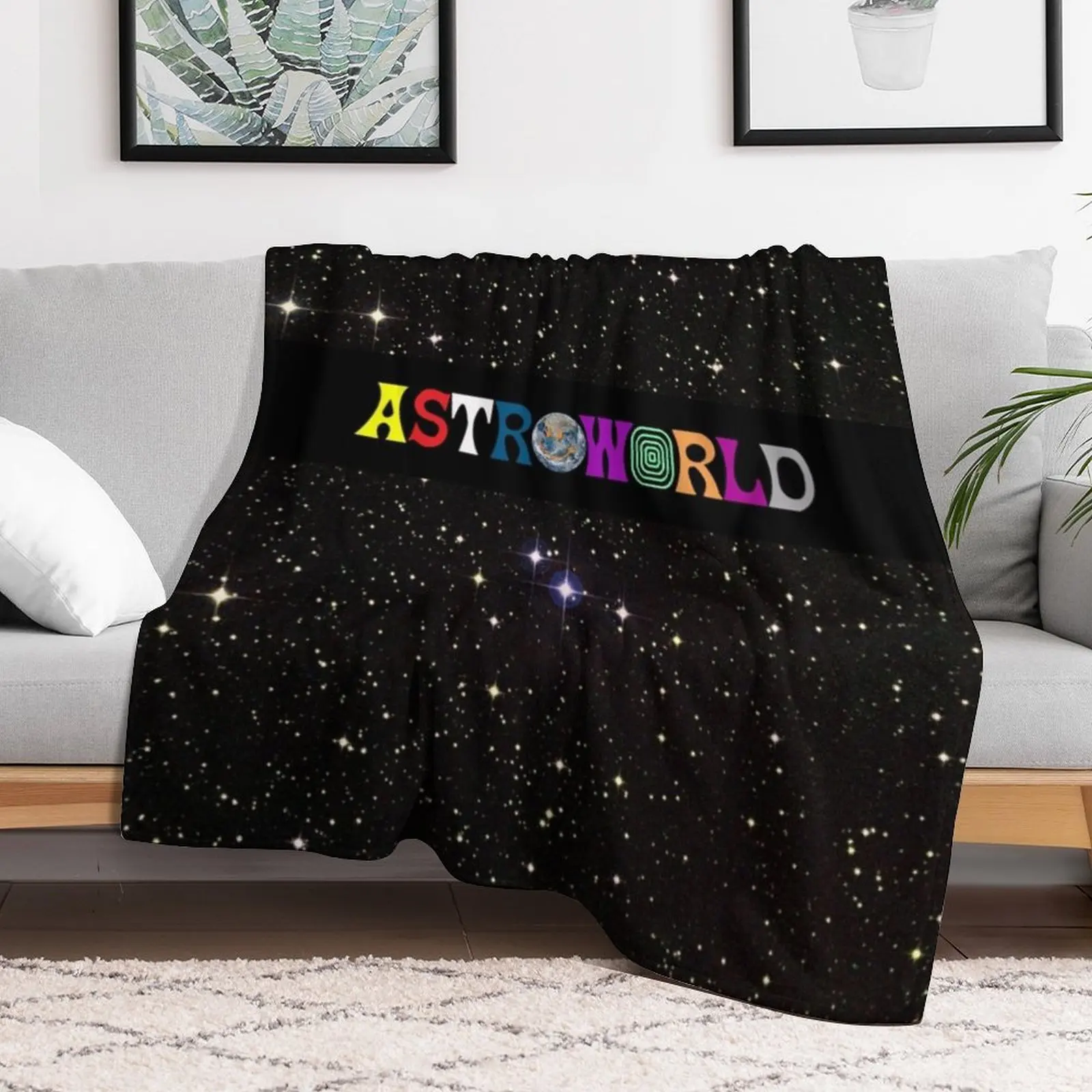 Astroworld Throw Blanket valentine gift ideas Luxury Designer blankets and throws Blankets