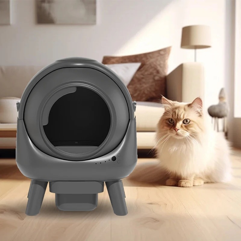 NEW Electronic Smart Cleaning And Deodorizing Cat Litter Box Automatic Sandbox For Cats Open Top Self Cleaning Litter Box