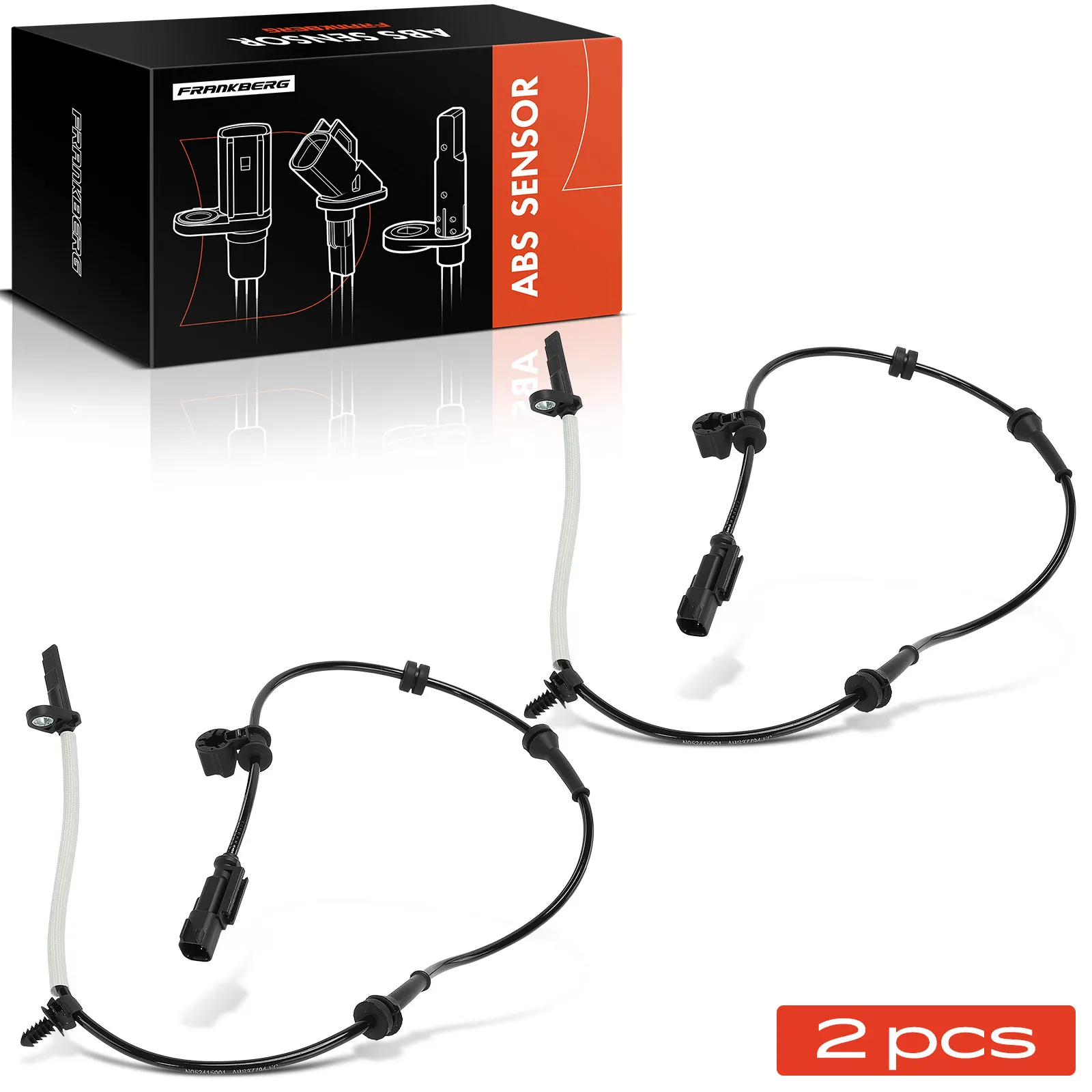 Frankberg 2x ABS Sensor Vooras Links Rechts voor Tesla Model S 5YJS 2012-2021 103779400B