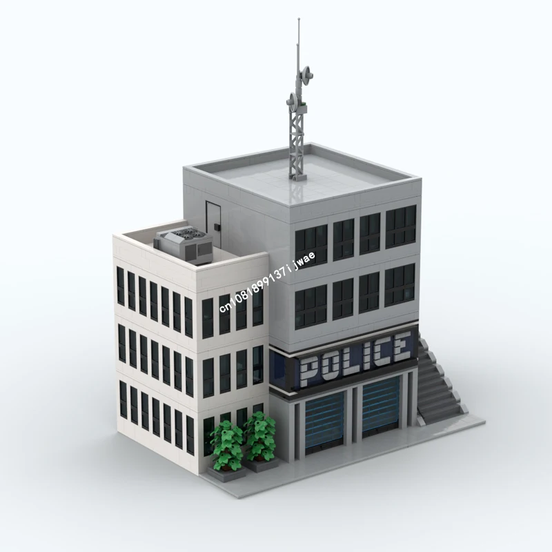 NEW City Hot Selling Street View Moc Modular Modern Police HQ Model Building Blocks DIY creative ideas Kids Toys Birthday Gift