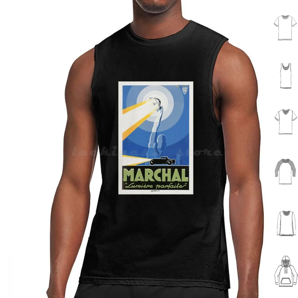 Marchal Vintage 1927 Poster Tank Tops Print Cotton Sev Delta Squad Republic Commando Scorch Fixer Sev Marchal Electric Ev