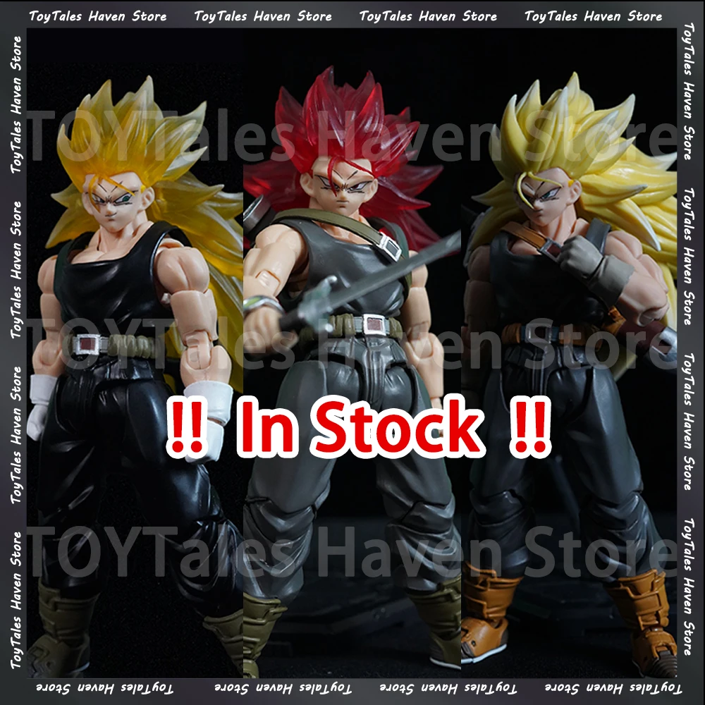 [IN STOCK] NEW SSS Studio Dragon Ball Trunks Ssj3 S.H.F Figuarts SHF Dragon Son Super Saiyan 3 Anime Action Figure Toy Model Toy