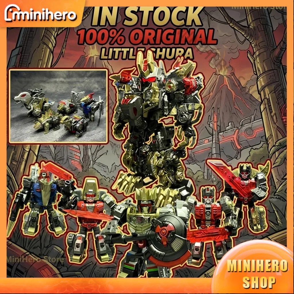 En Stock JGM SKP02 Juguetes Transformables Laser Cat Little Shura King Shura Cyborg Modelo de Robot Dinosaurio Mecánico para Coleccionistas