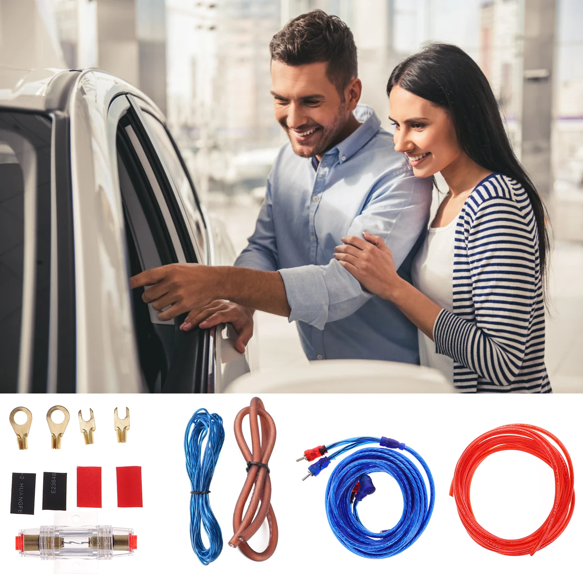 

Car Power Cord Power Amplifier Cable Amplifier Cable Kit Car Cable Amplifier Install Wires Car Accessories