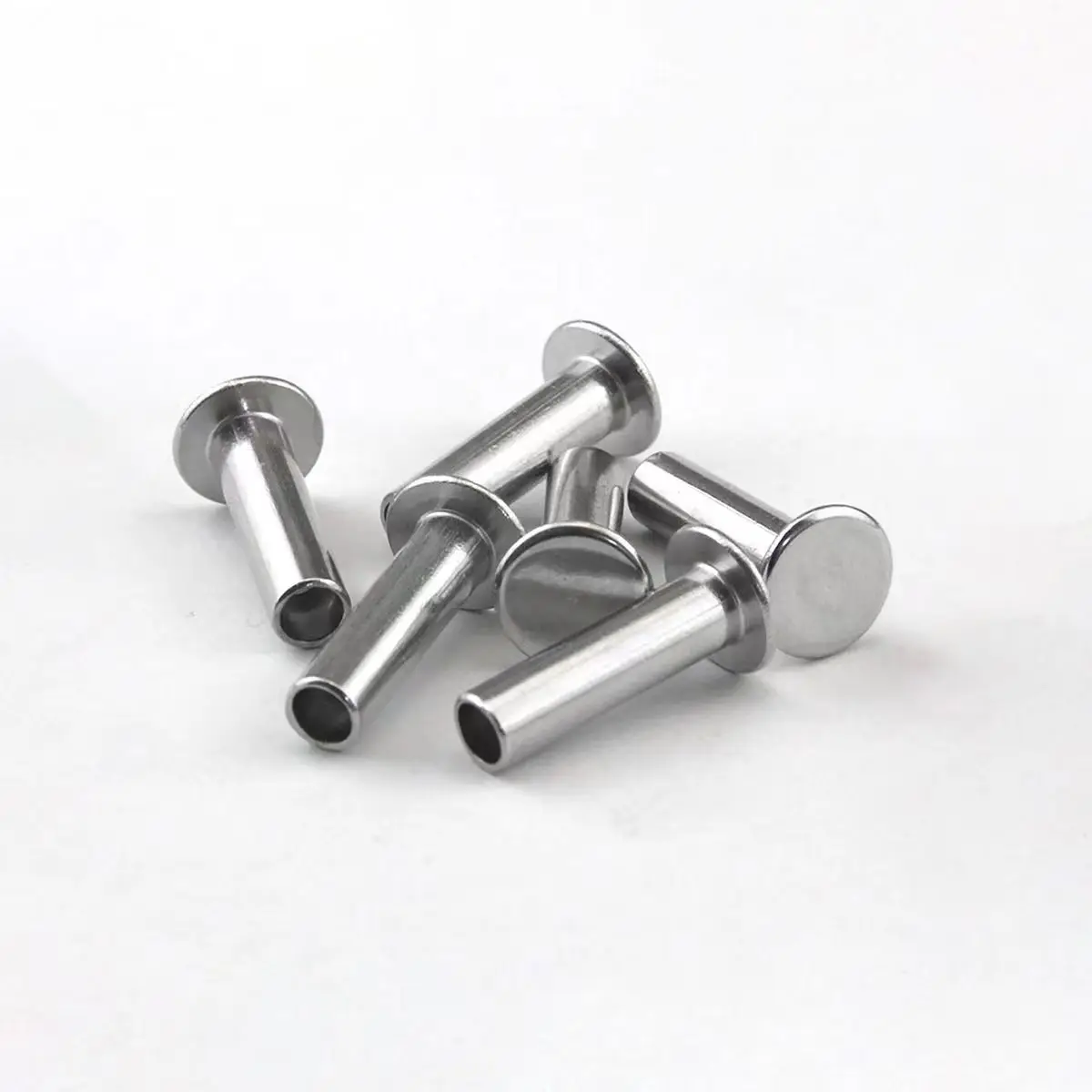 304 Stainless Steel Flat Head Semi Hollow Rivet / Flat Round Head Semi Hollow Rivet  M2M2.5M3M4