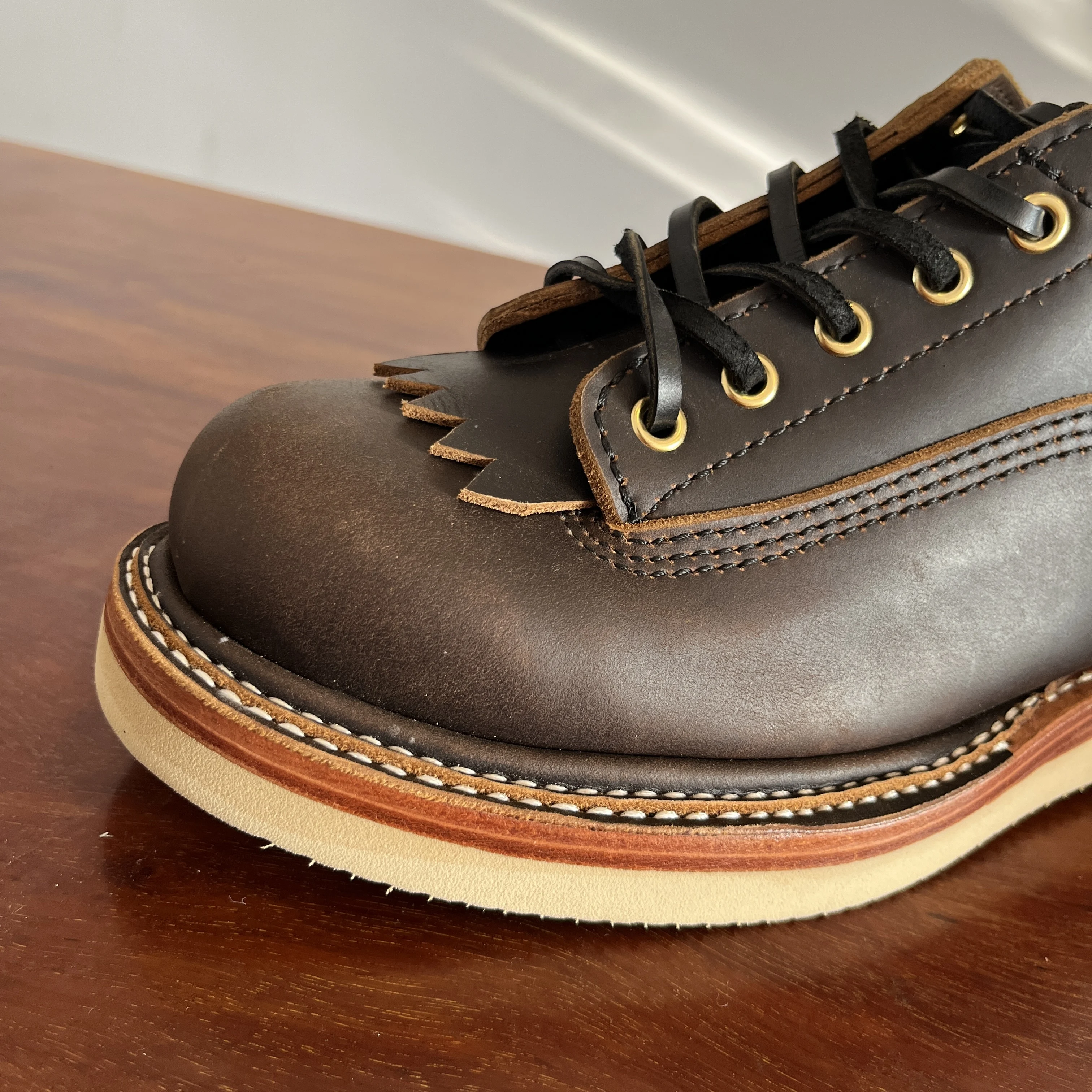 LC540 RockCanRoll Genuine Italian Cow Leather Handmade Goodyear Welted  Boot Full Size 35-52 Super Quality