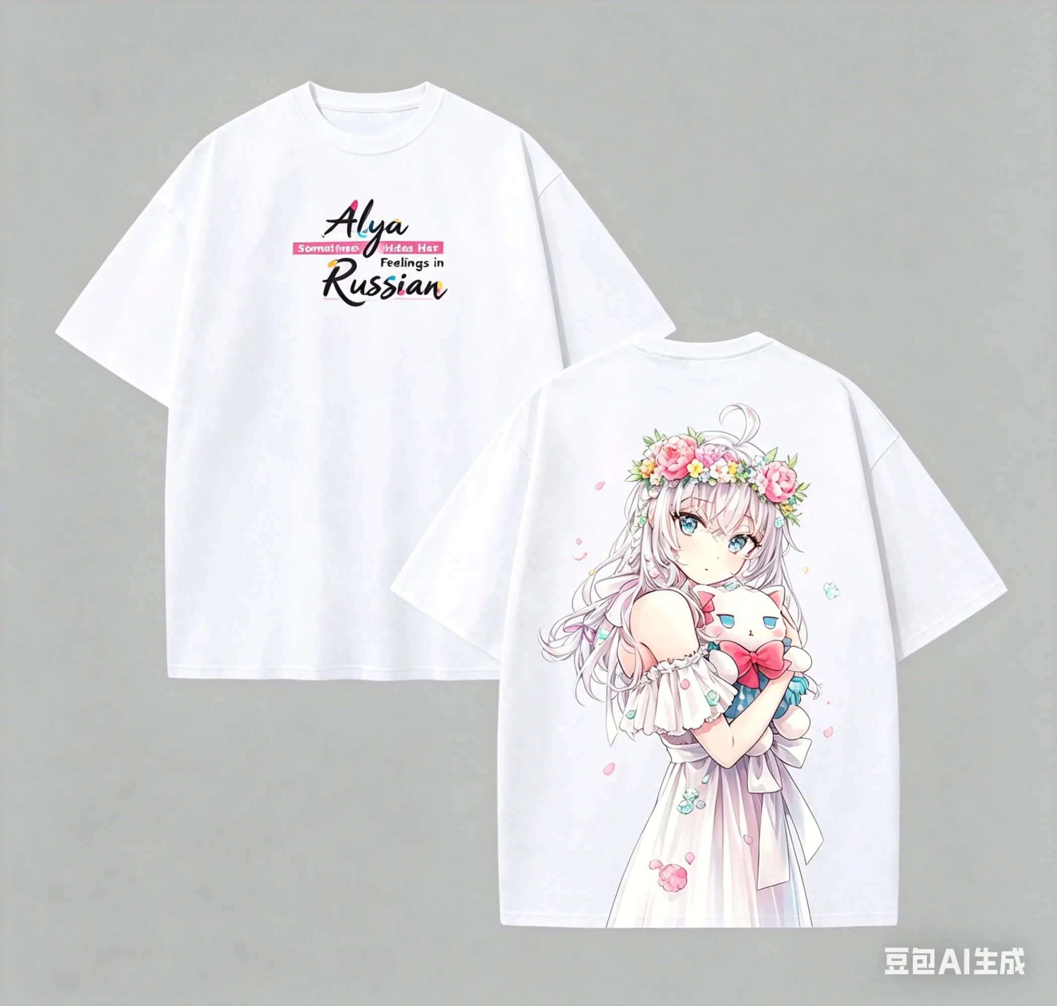 Alya Sometimes Hides Her Feelings in Russian Anime T-Shirt, Personalized Fashion, Plus Size Unisex Clothing T-shirts