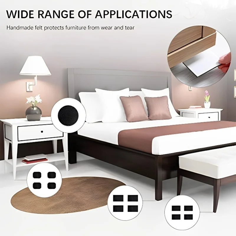 3 قطعة وسادة لباد الشريط مع دعم ذاتي اللصق مضاد للانزلاق وسادات الأثاث لأريكة كرسي المنزل