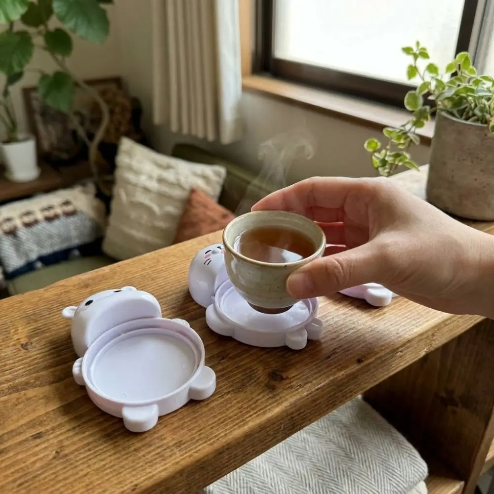 Non-Slip Tea Cup Insulation Mat Novelty Heat Resistant Anti-scald Coasters Round Anti-fouling Cup Holder Home Use