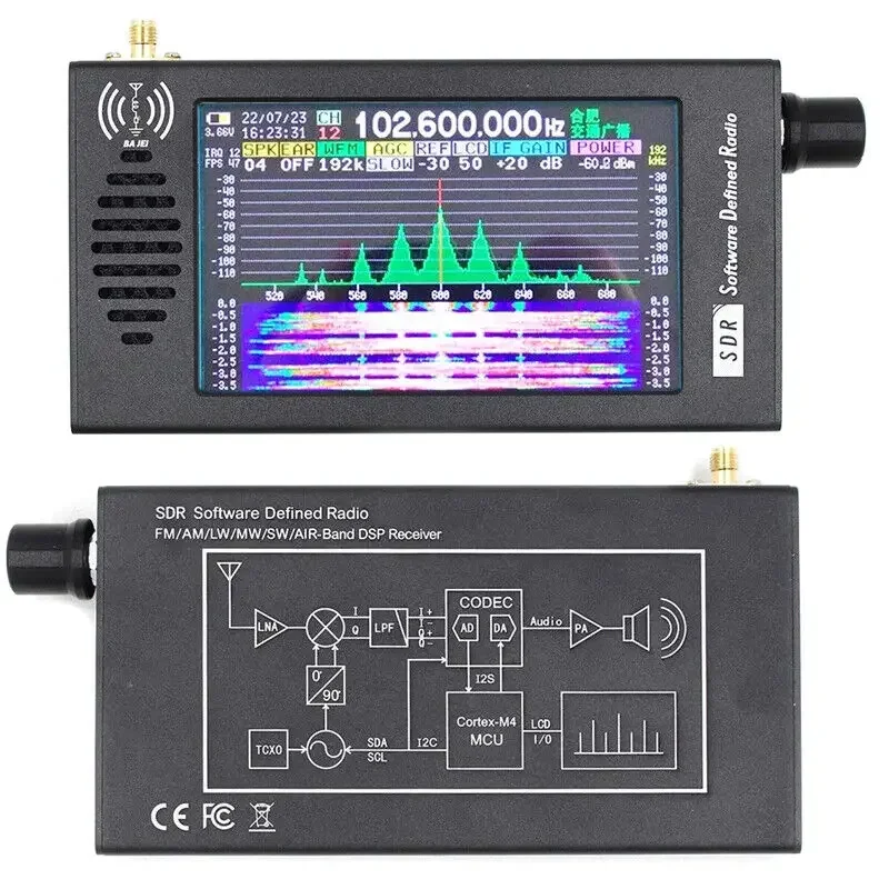 

SDR 101 Software Defined Radio100M-149MHZ CW AM WFM FM SSB FM/AM/LW/MW/SW/Air-Band DSP SDR Radio Receiver