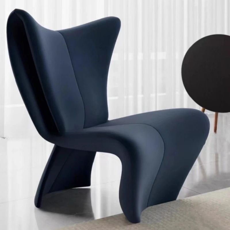 

Minimalist designer living room backrest hollow leisure chair sales hotel engineering fiberglass special-shaped