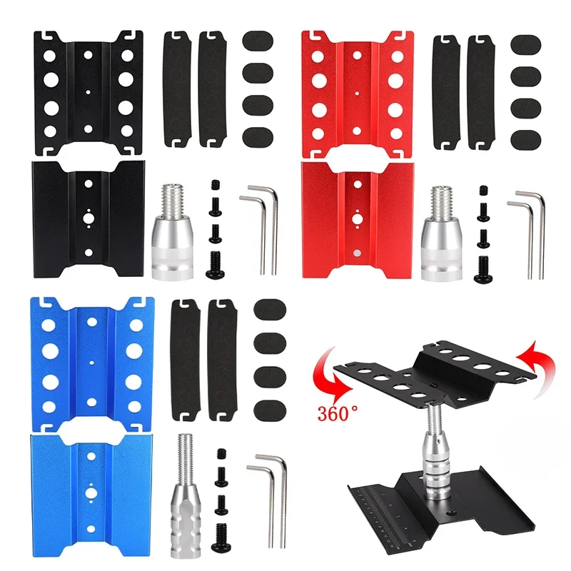 

Metal Repair Station Work Stand Assembly Platform for 1/10 1/8 1/12 RC Car TRX-4 Axial SCX10 II RC Crawler Tamiya HSP