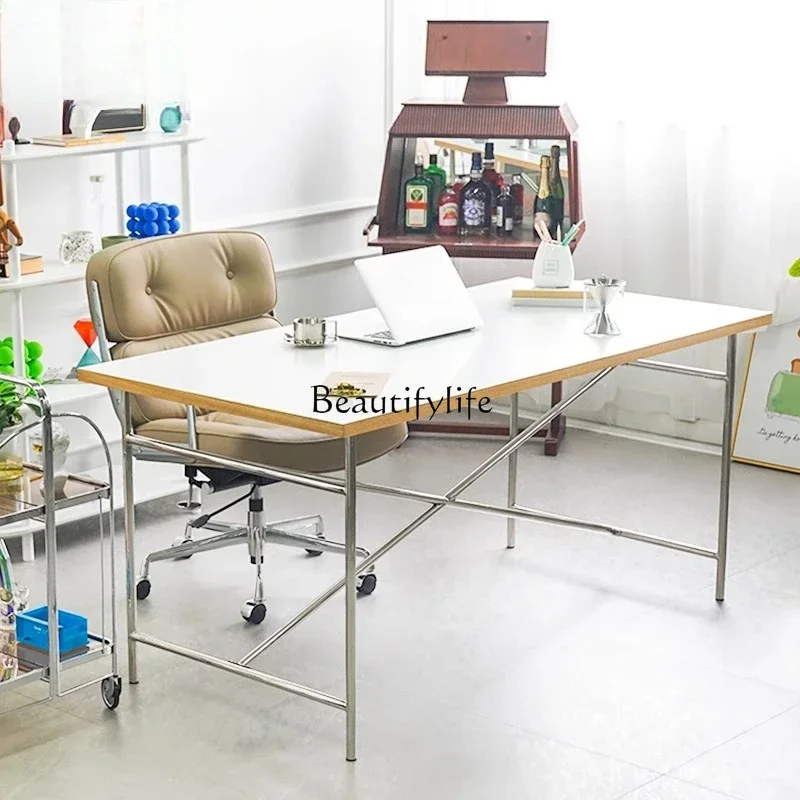 LJY*Mittelalterlicher Stil, einfacher Esstisch, Schreibtisch, rechteckig