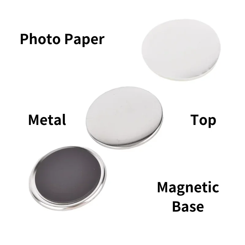 58mm/75mm Soft Magnetic Refrigerator Sticker Badge Material DIY Bar Haw Blank Material Suitable for Badge Machine Household Use