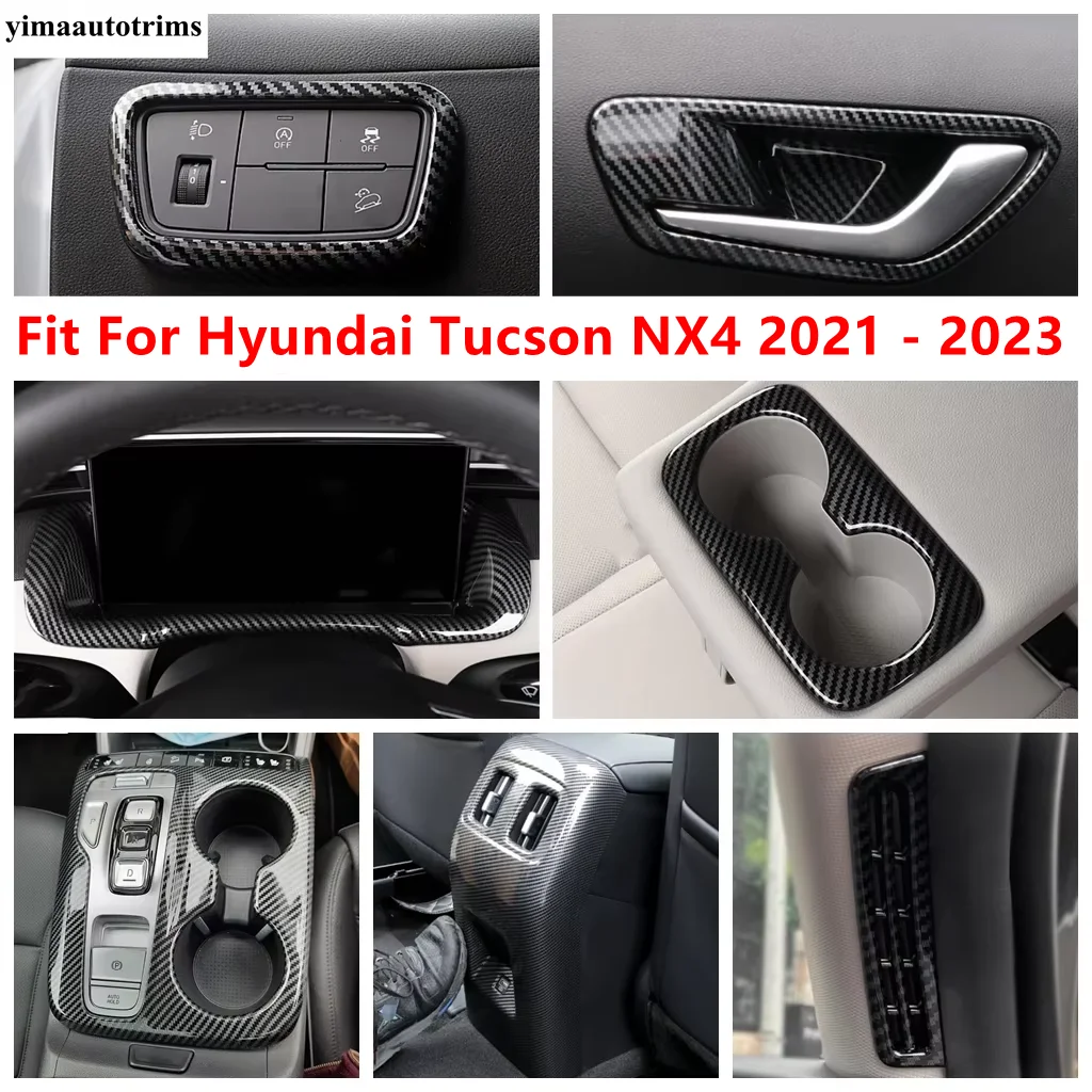 

Dashboard Strip / Head Lamp / Gear Shift Water Cup Panel / Handle Bowl Cover Trim For Hyundai Tucson NX4 2021 - 2023 Accessories