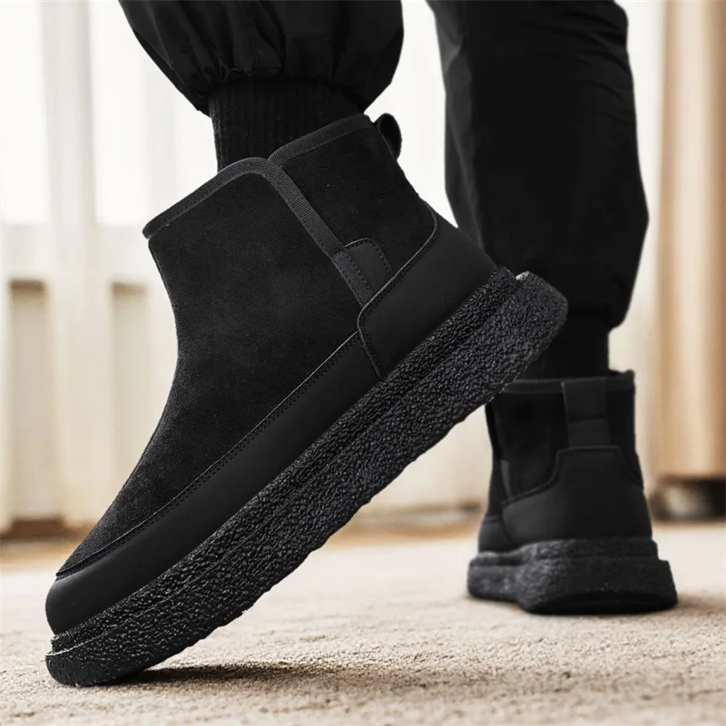 AIYUQI Women's Snow Boots 2025 New Thick-soled Non-slip Women Short Boots Large sSize Warm Female Winter Shoes Ankle Boots39-44