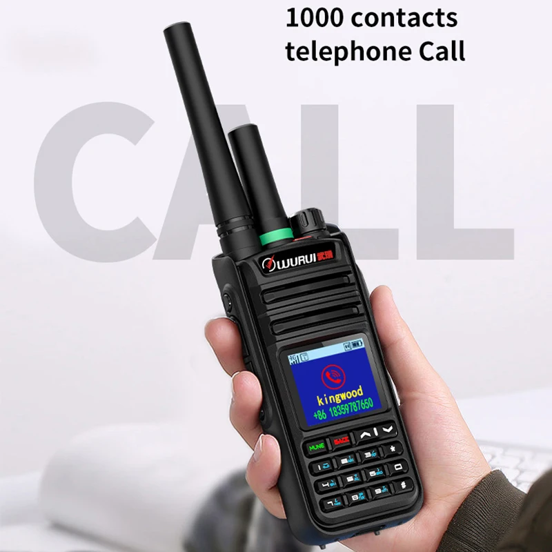 Wurui-Téléphone portable POC UHF global ptt 4G 918, radio bidirectionnelle, longue portée 100km