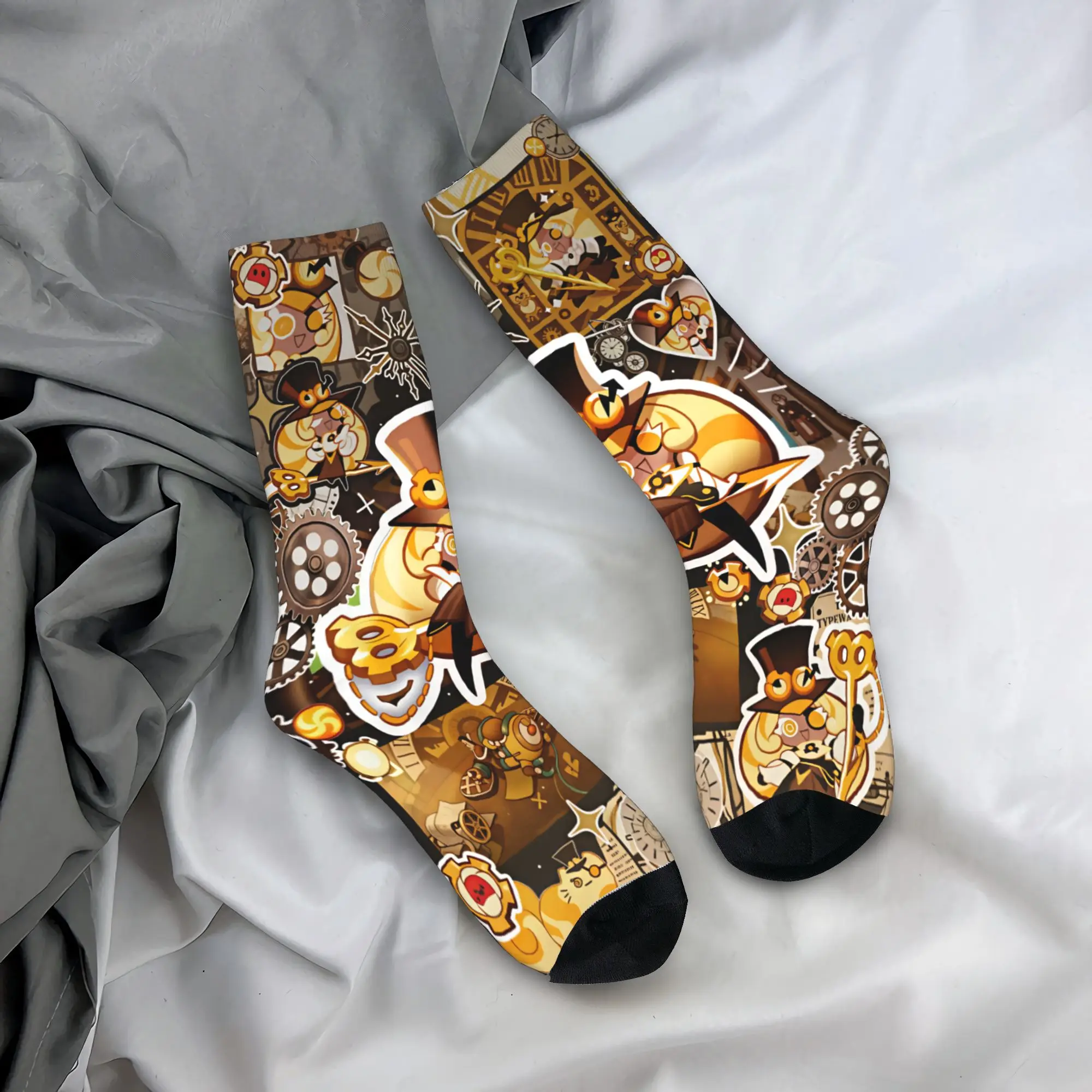 Shadow Milk Socks Cookie Run Kingdom Harajuku Stockings Adults Men Comfortable Outdoor Socks Spring Design Non Skid Socks