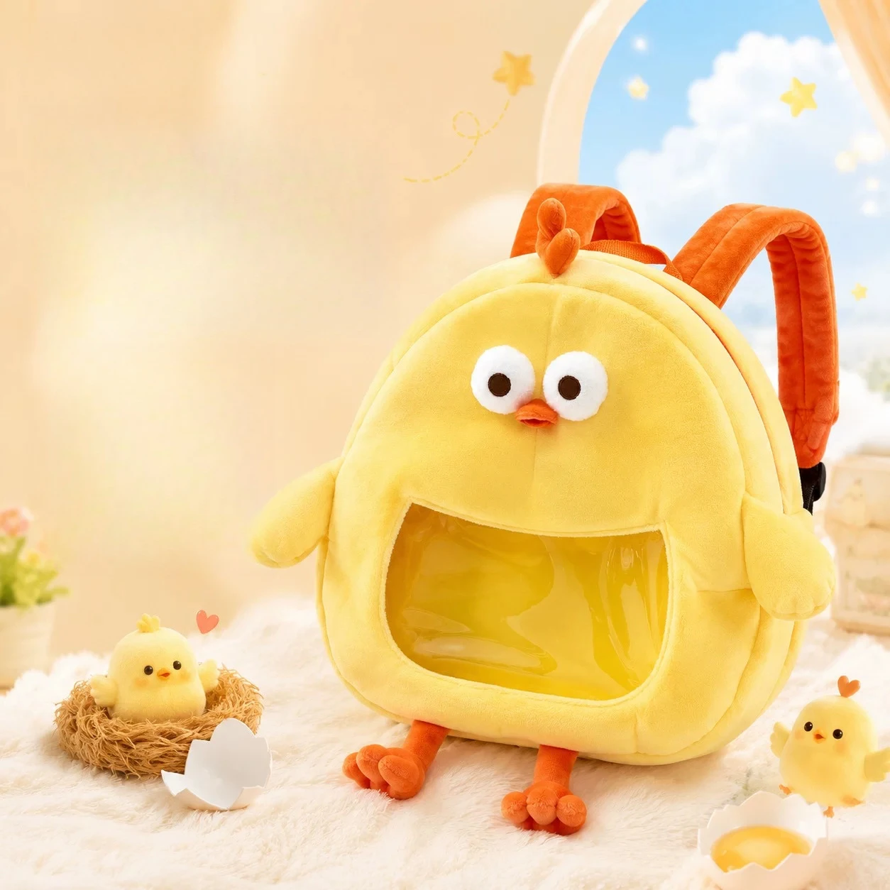 Nieuwe Originele DunDun Kip Pluche Speelgoed Kawaii Creatieve Fruit Pluche Pop Hanger Kussen Kinderen Verjaardag Kerstcadeau