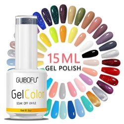 1pcs 15ml Gel Nail Polish Popular Series 120 Colors Vibrant  UV Soak Off Semi-Permanent Varnish For Diy Manicure Nail Art