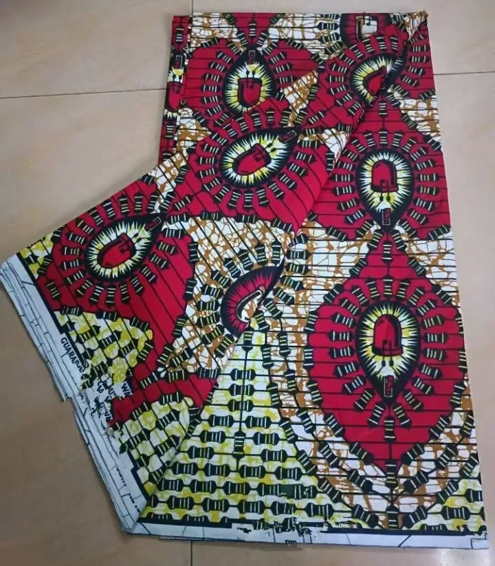 Hot Sale 100% Cotton Wax African Real African Cotton Wax Veritable African Print Fabric For Party Dress