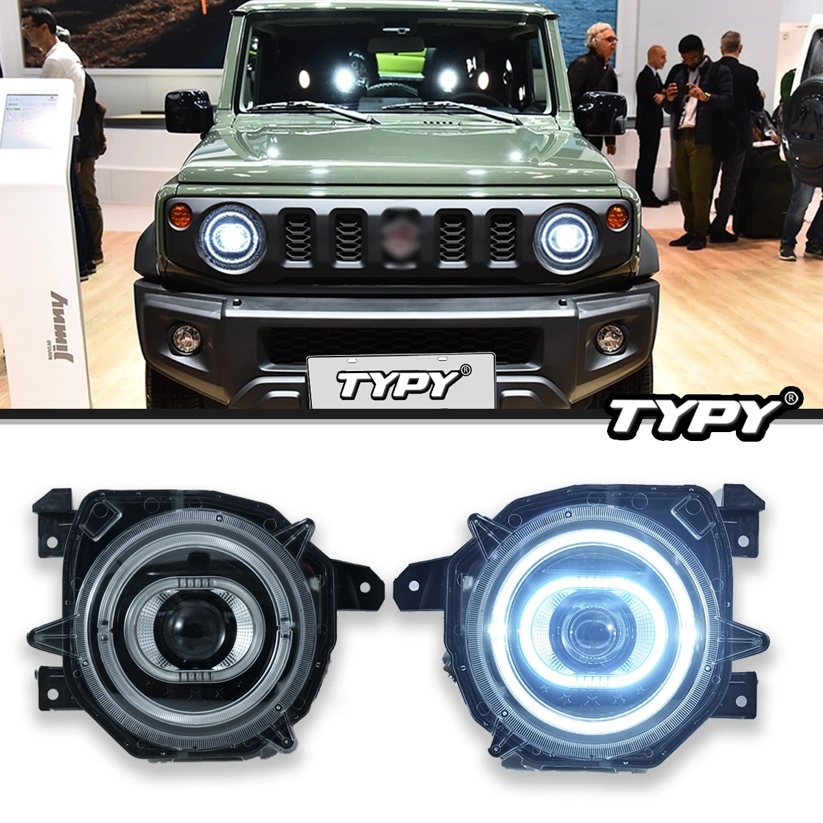 TYPY Car Lights For Suzuki Jimny 2018-2023 Headlight LED Projetor head Lamp Daytime Running Light Automotive Accessories