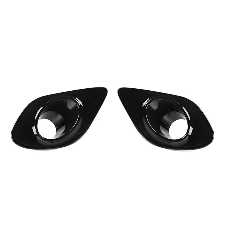 

2PCS Car Front Fog Light Lamp Bezel Decoration Cover Trim For Dodge Charger 2015-2022 Accessories ,Black
