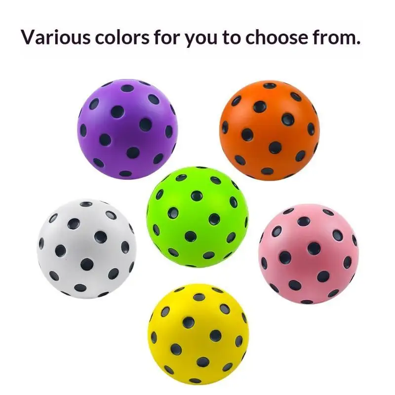 PU Foam Shock Absorption Pickleball 74MM High Elasticity Quiet for Indoor Outdoor All-age Training Entertainment view 3