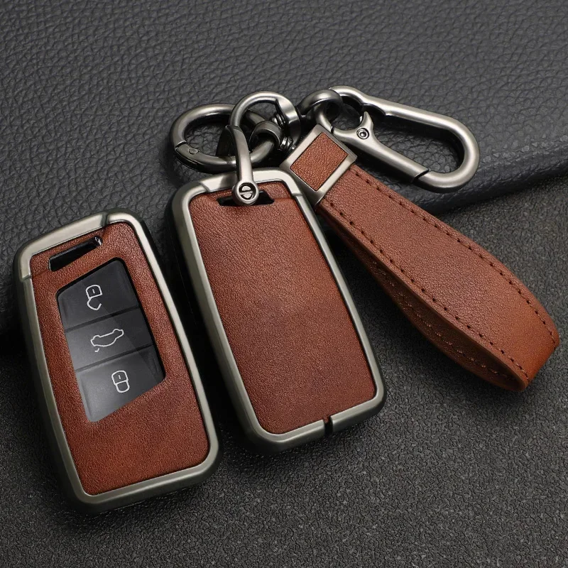 

Car Key Case Full Cover Shell Fob For Volkswagen VW Tiguan MK2 Magotan Passat B8 CC For Skoda Superb A7 Accessories