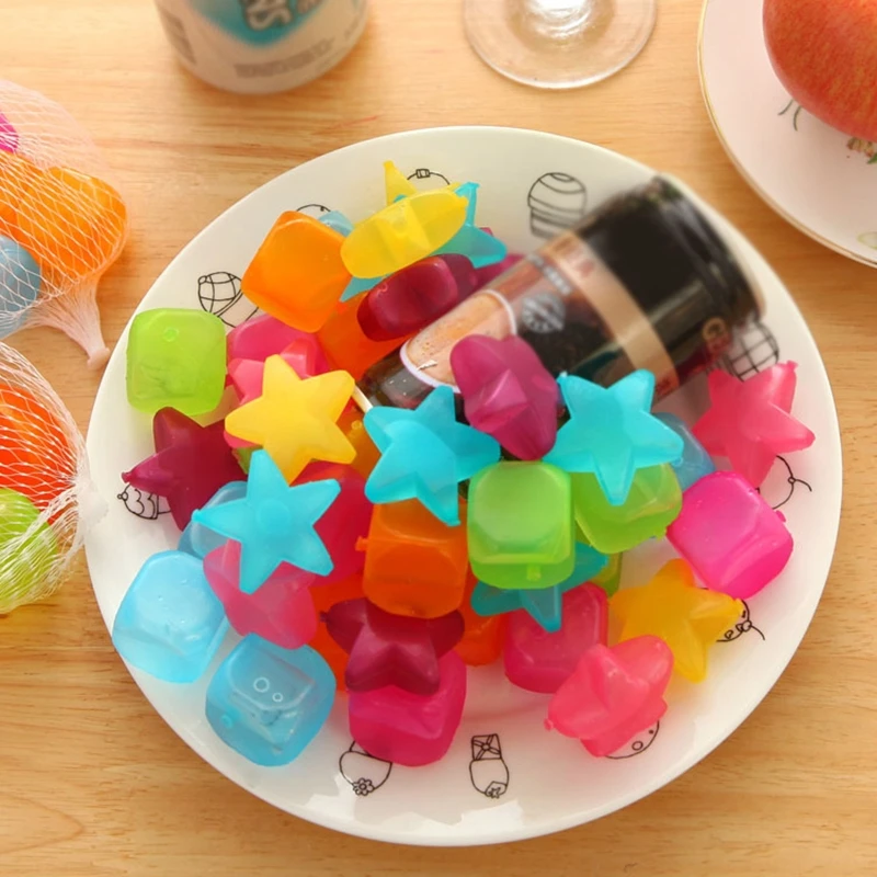 G92c 6x cubi ghiaccio riutilizzabili in plastica cubi ghiaccio lavabili cubi ghiaccio ridrozzabili a cubetti non per