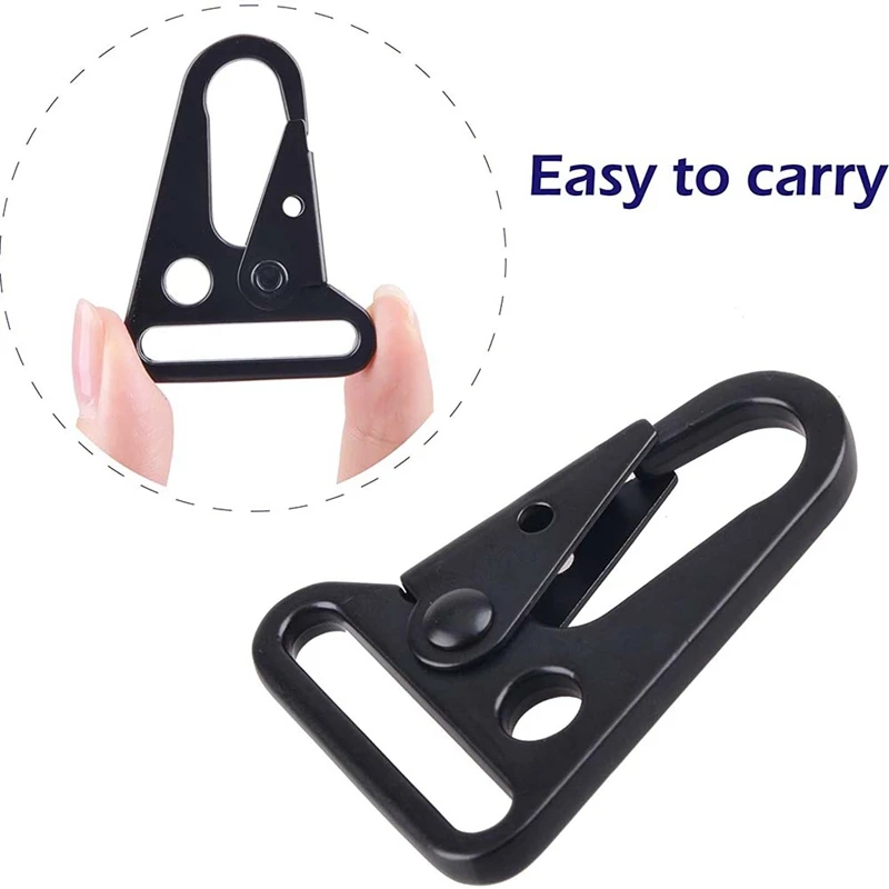 12 Pcs Enlarged Mouth Clip Sling Clasp Olecranon Hook For Sling Outdoors Bag Backpack,Carabiner Keychain Snap Hooks