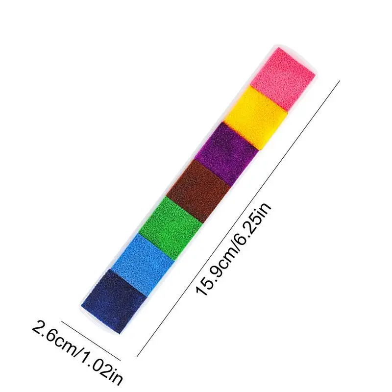Small Rubber Stamp Ink Pads 7 Colors Ink Pads Safe And Harmless Ink Pads For DIY Stamps Paper Wood