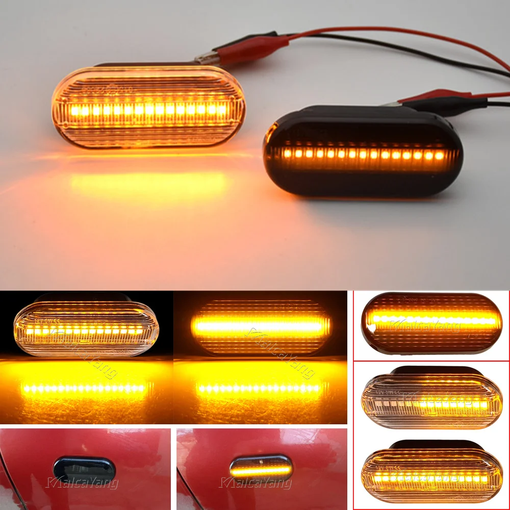 Side Fender Marker LED Dynamic Turn Signal Light Indicator Blinker For Ford C-Max Fiesta MK6 Focus MK2 Fusion Galaxy