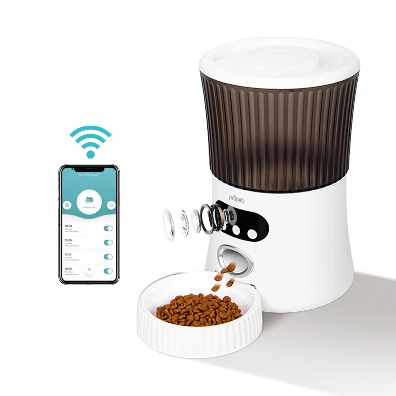 

Deluxe style dog cat bowl camera automatic dispenser smart pet feeder 2022 button version