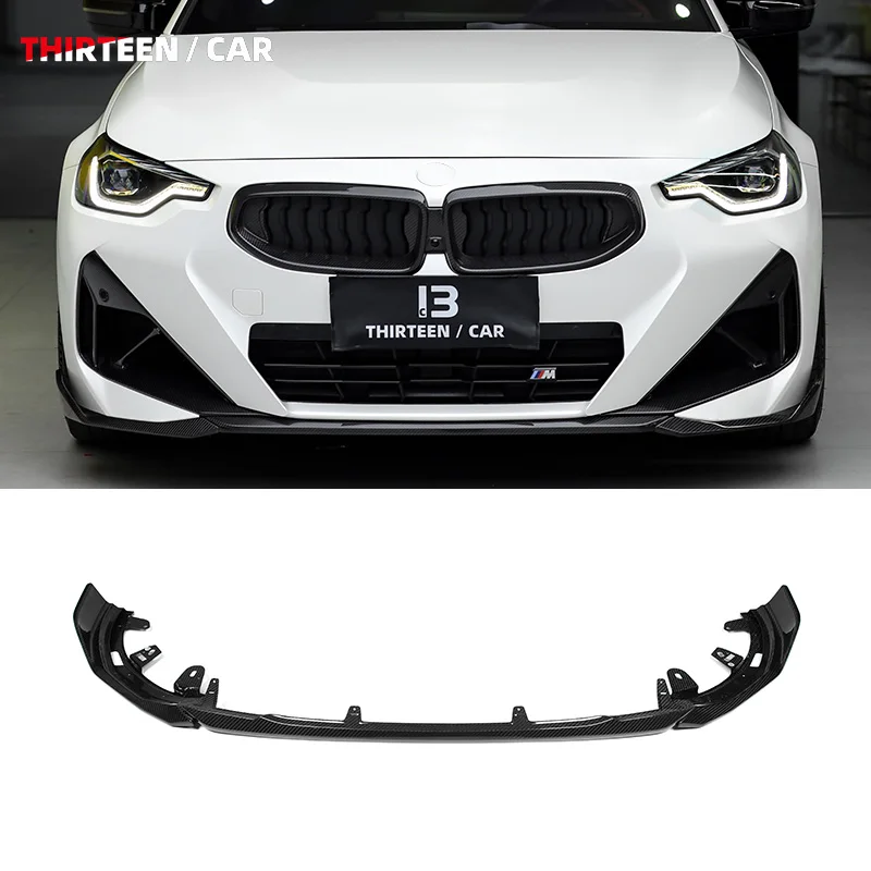 Dry Carbon Fiber MP Style Front Lip Front Bumper Spoiler Lip for BMW 2 Series G42 225i M240i