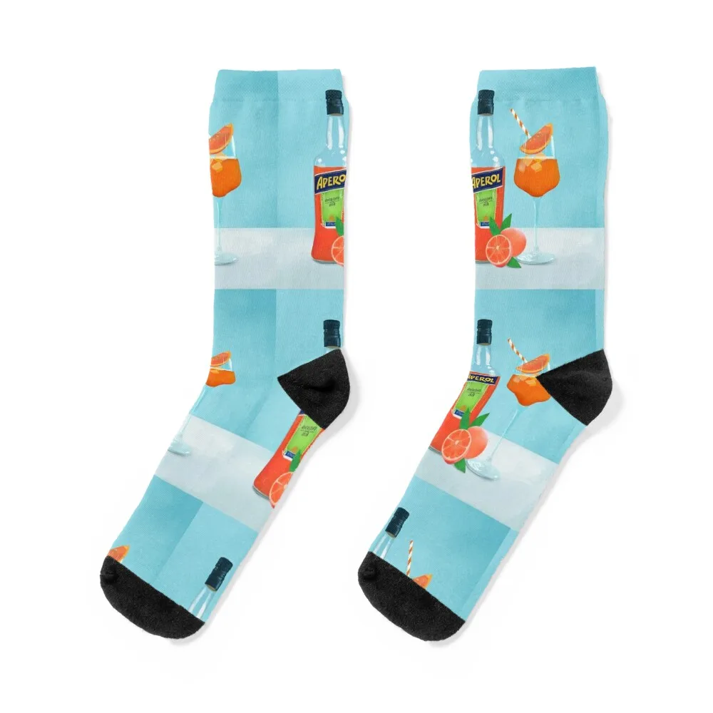 

Aperol Spritz Socks golf men cotton high quality floor hockey Woman Socks Men's