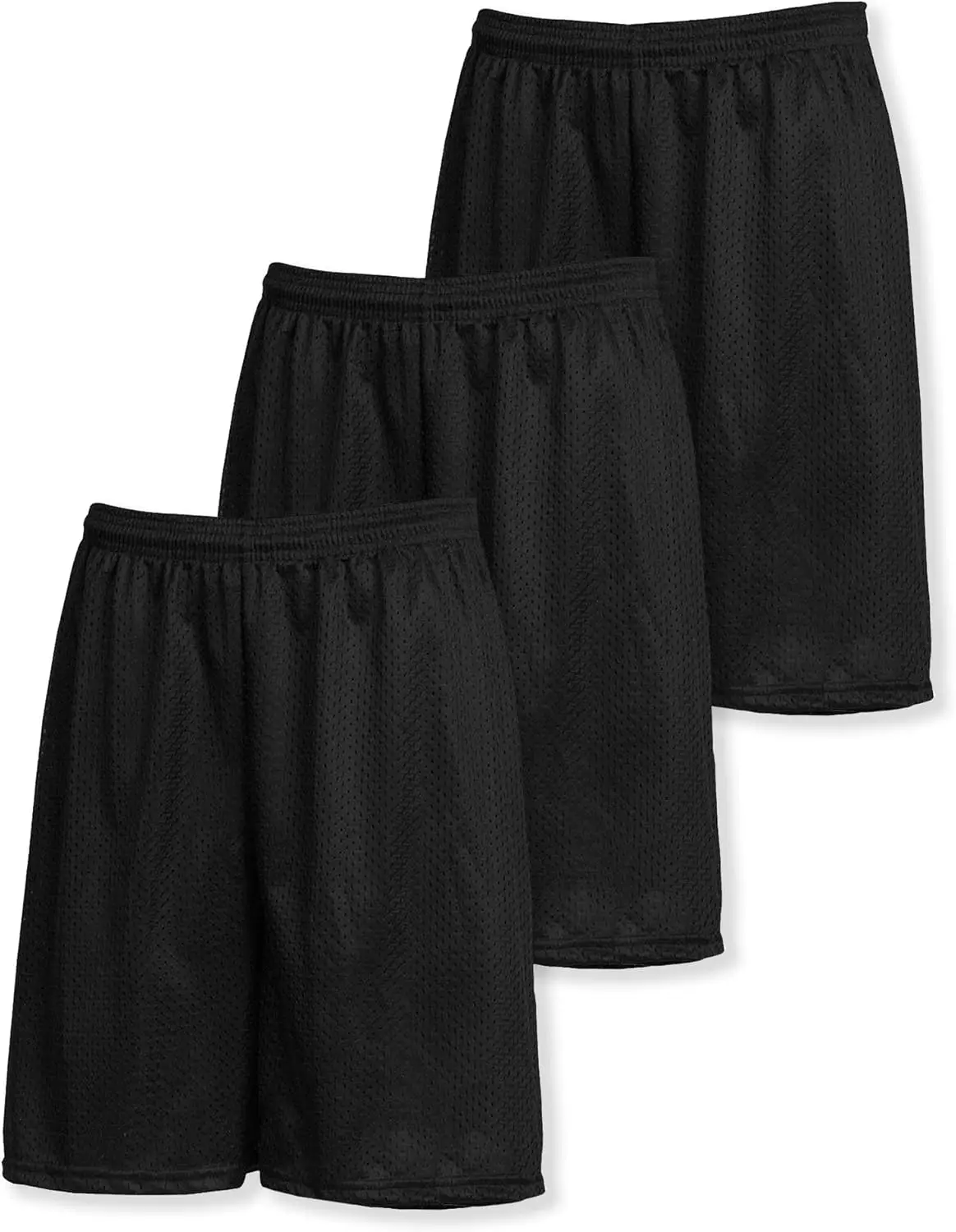 

3pcs Mens Basic Mesh Shorts with Pockets Basketball Gym Workout Plain Trousers for Men Plain Beach Sports Fitness Swimming short