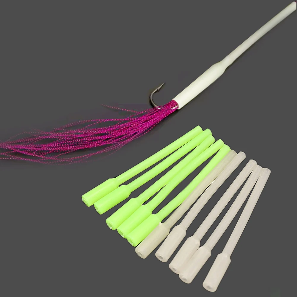 

10pcs Fishing Anti-entanglement Luminous Connection Tube Anti-Tangle Protective Anti-bite Sleeve Fish Tackle Tool Accessories