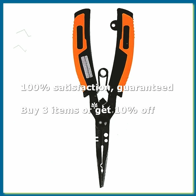 New Fishing Pliers with Hook Sharpener Fishing Split Ring Pliers Fishing Lure Pliers Safety Fishing Pliers for Fly Fishing