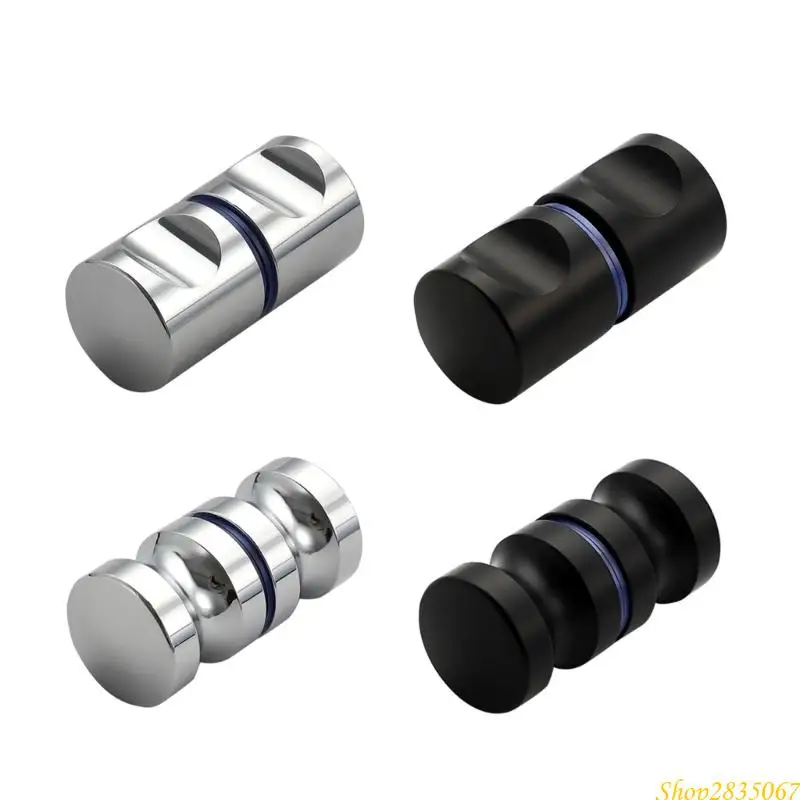 

2Pieces Sturdy Aluminum Alloy Glass Door Handles for Contemporary Bathrooms 831F