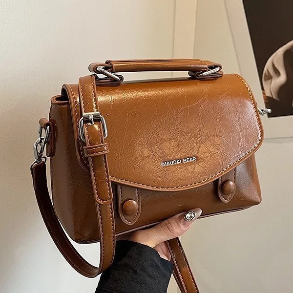 

Осень-зима 2022, винтажная квадратная сумка, нишевая модная сумка через плечо, ретро сумка на плечо, минималистичная универсальная сумка