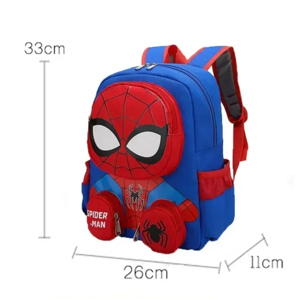 Amine School Backpack para meninos e meninas, 3D Cartoon Spider Comic Mochilas, impermeável, leve, Elementary Kids Schoolbag