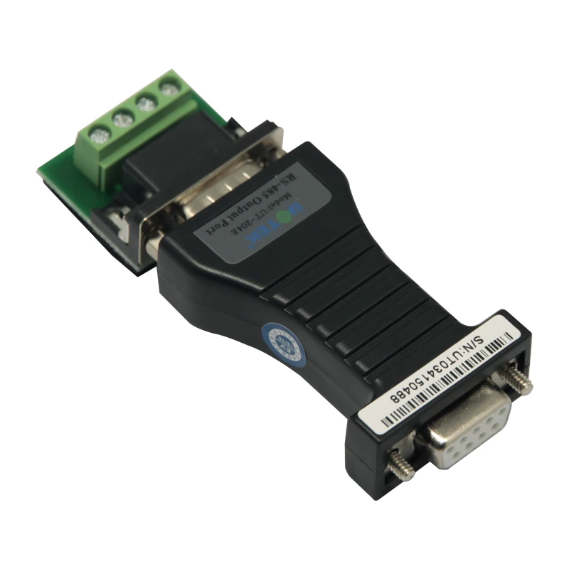 RS232 to RS485 Serial Port Industrial Grade Adapter with 600W Surging Protection Automation Data Transmission 1.2KM UTEK UT-204E