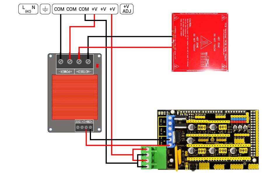 C 3D-Drucker Heizbett-Stromversorgungsmodul Hochstrom-SSR-KIT MOSFET Upgrade RAMPS 1.4 Reprap – Detail 18