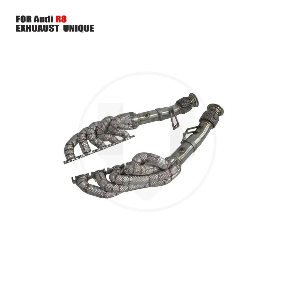 UNIQUE Car Accessories Exhaust Downpipe High Flow Performance for Audi R8  5.2  2011  With OPF Catalytic Converter