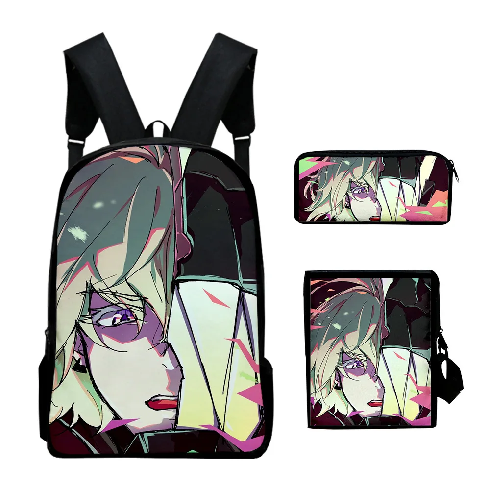 

PROMAREHot Sale Japan Anime Primary Middle School Students Backpack Schoolbag 3pcs/set Waterproof Backpack Chest Bag Pen Case